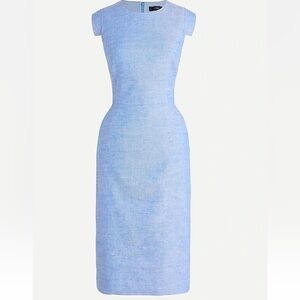 J. Crew Light Blue Sheath Dress
